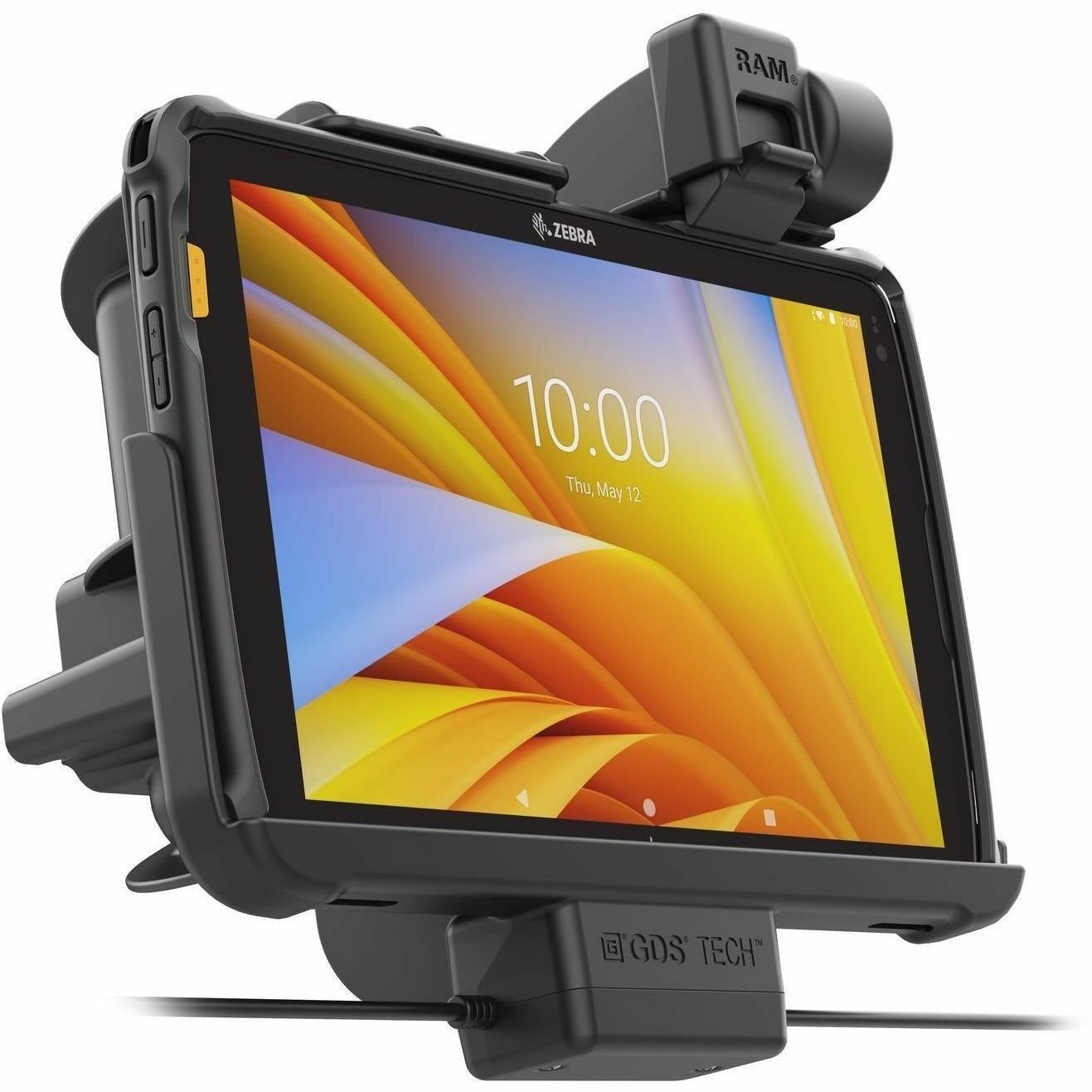 RAM Mounts Tough-Dock Power + Dual USB with Latch for Zebra ET4x 10" Tablet