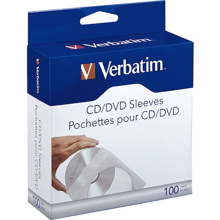 CD/DVD Paper Sleeves with Clear Window - 100pk Box