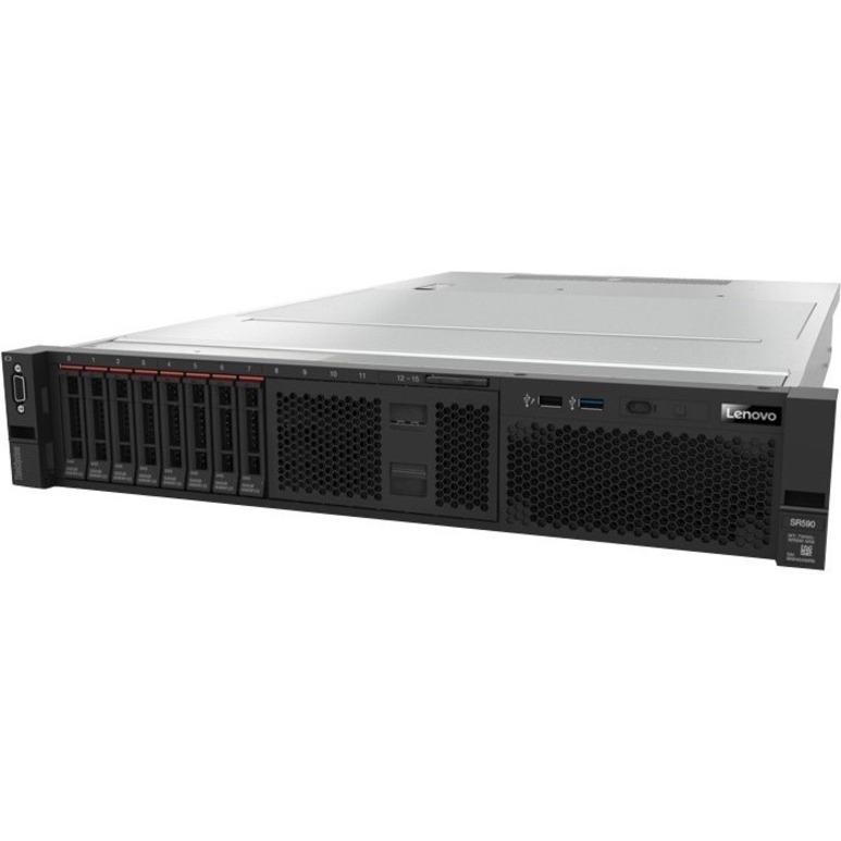 Lenovo ThinkSystem SR590 7X99A080NA 2U Rack Server - Xeon Silver 4210 2.20 GHz - 16 GB RAM - 12Gb/s SAS, Serial ATA/600 Controller