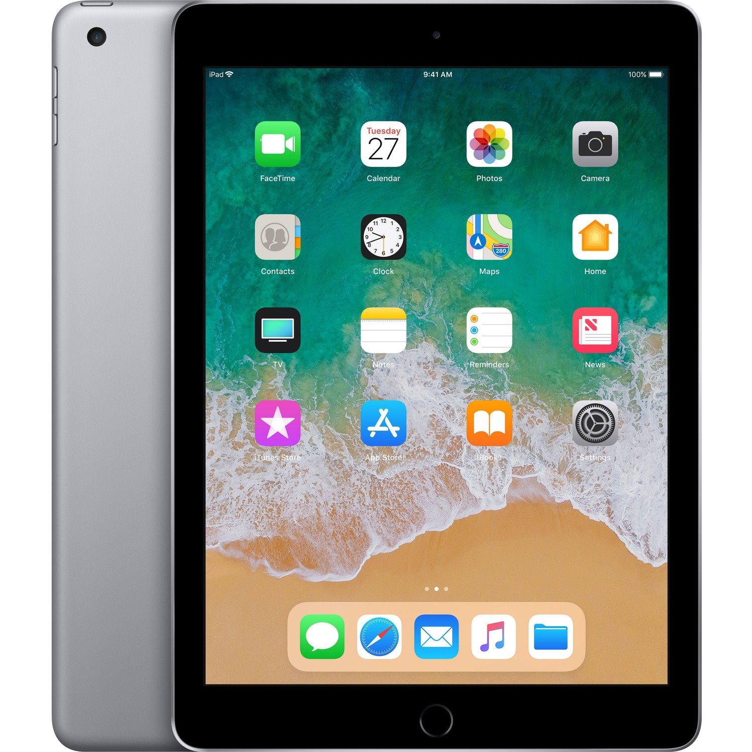 Apple iPad Tablet - 9.7" - Apple A10 - 32 GB Storage - iOS 11 - Space Gray