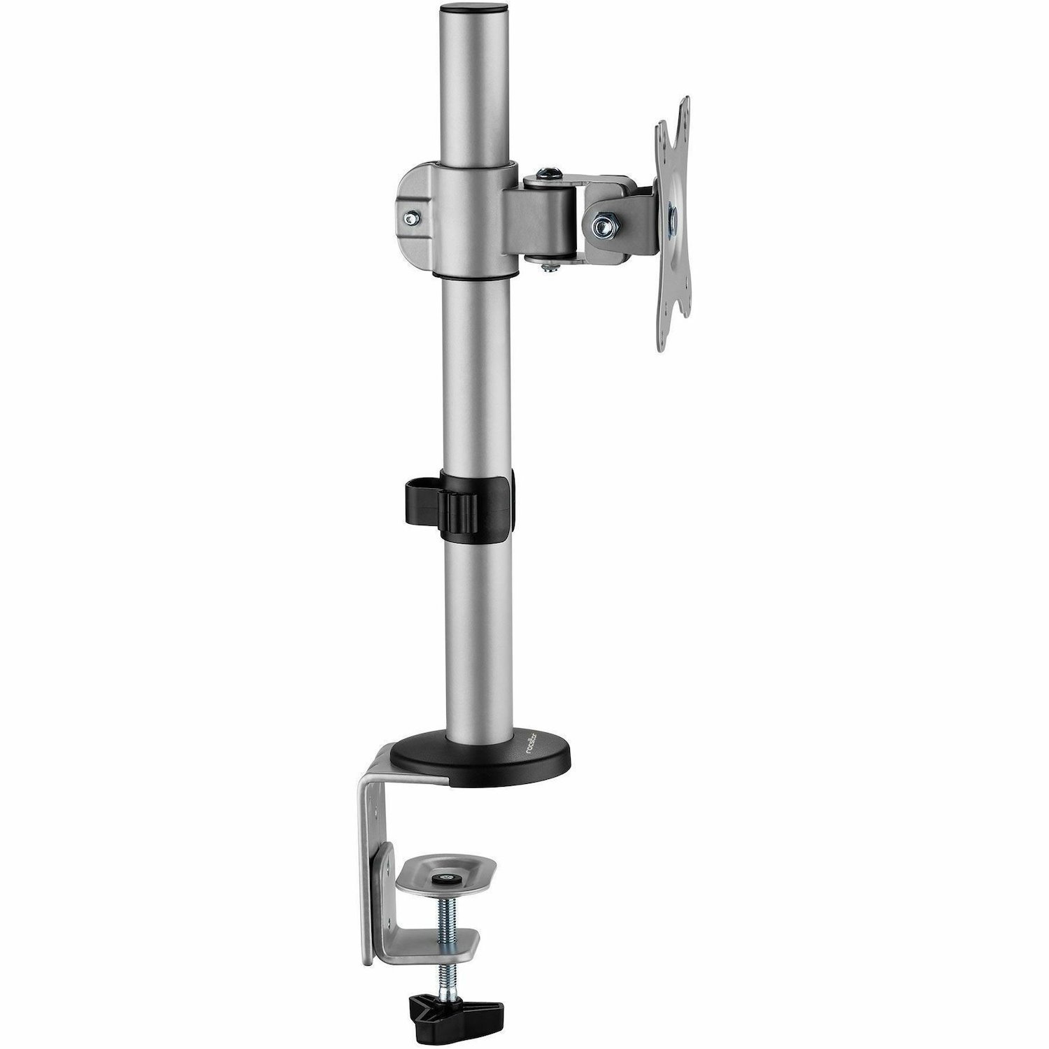Rocstor ErgoReach Desk Mount for Monitor, Display - Aluminum Silver - Landscape/Portrait
