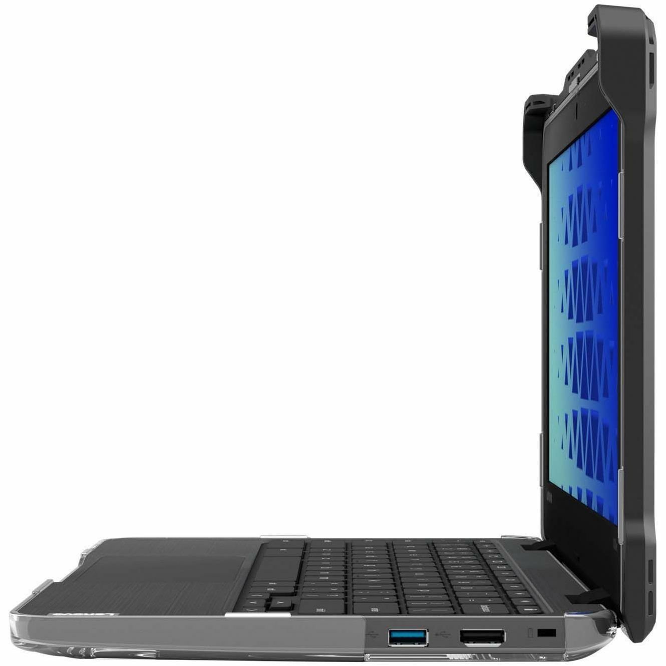 Extreme Shell-L for Asus 1100 Series 11.6" Win 10/Chrome, BR1100F, Flip CR1, CR1 (Black/Clear)