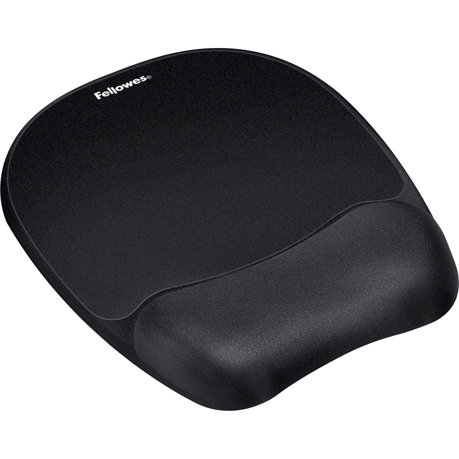 Fellowes&reg; Memory Foam Mouse Pad with Wrist Rest - Black (9176501)