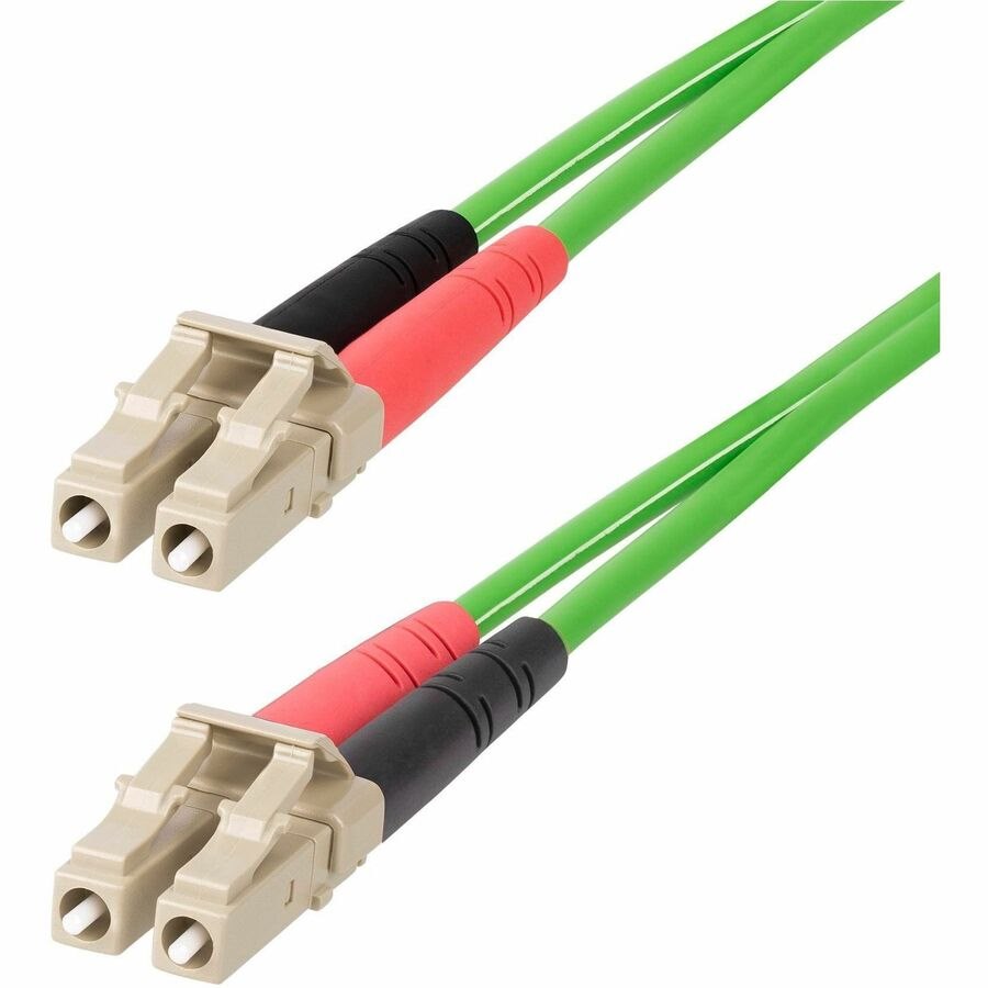 StarTech.com 15m (49.2ft) LC to LC (UPC) OM5 Multimode Fiber Optic Cable, 50/125&micro;m Duplex Zipcord, 40G/100G, LSZH Fiber Jumper Cord