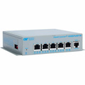 Omnitron Systems OmniConverter 10GMGPoEBT/M, 1x RJ-45, 4x RJ-45 PoE/PSE, 5 Year Warranty