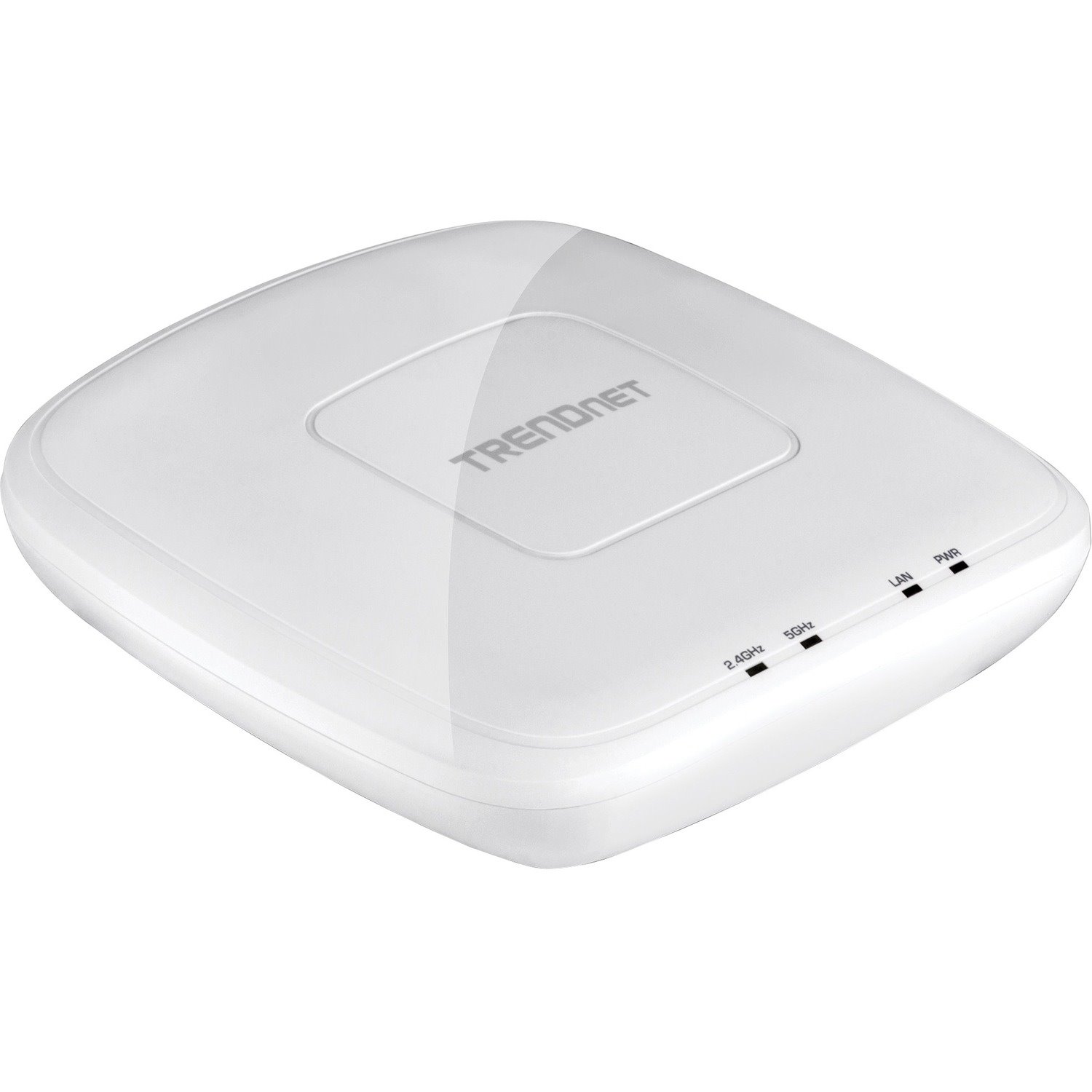 TRENDnet AC1200 Dual Band PoE Indoor Access Point, MU-MIMO, 867 Mbps WiFi AC, 300 Mbps WiFi N Bands, Client Bridge, Repeater Modes, Gigabit PoE LAN Port, Captive Portal For Hotspot, White, TEW-821DAP