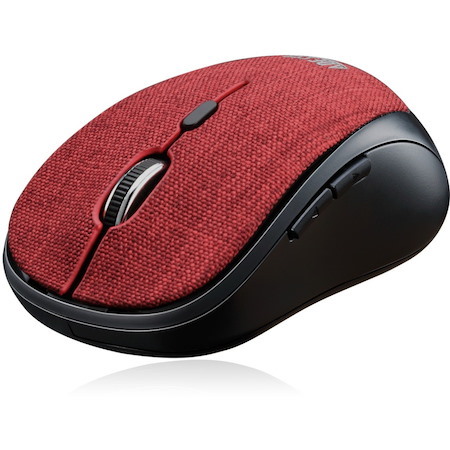 Adesso iMouse S80R Mouse - Radio Frequency - USB Type A - Optical - 6 Button(s) - Red