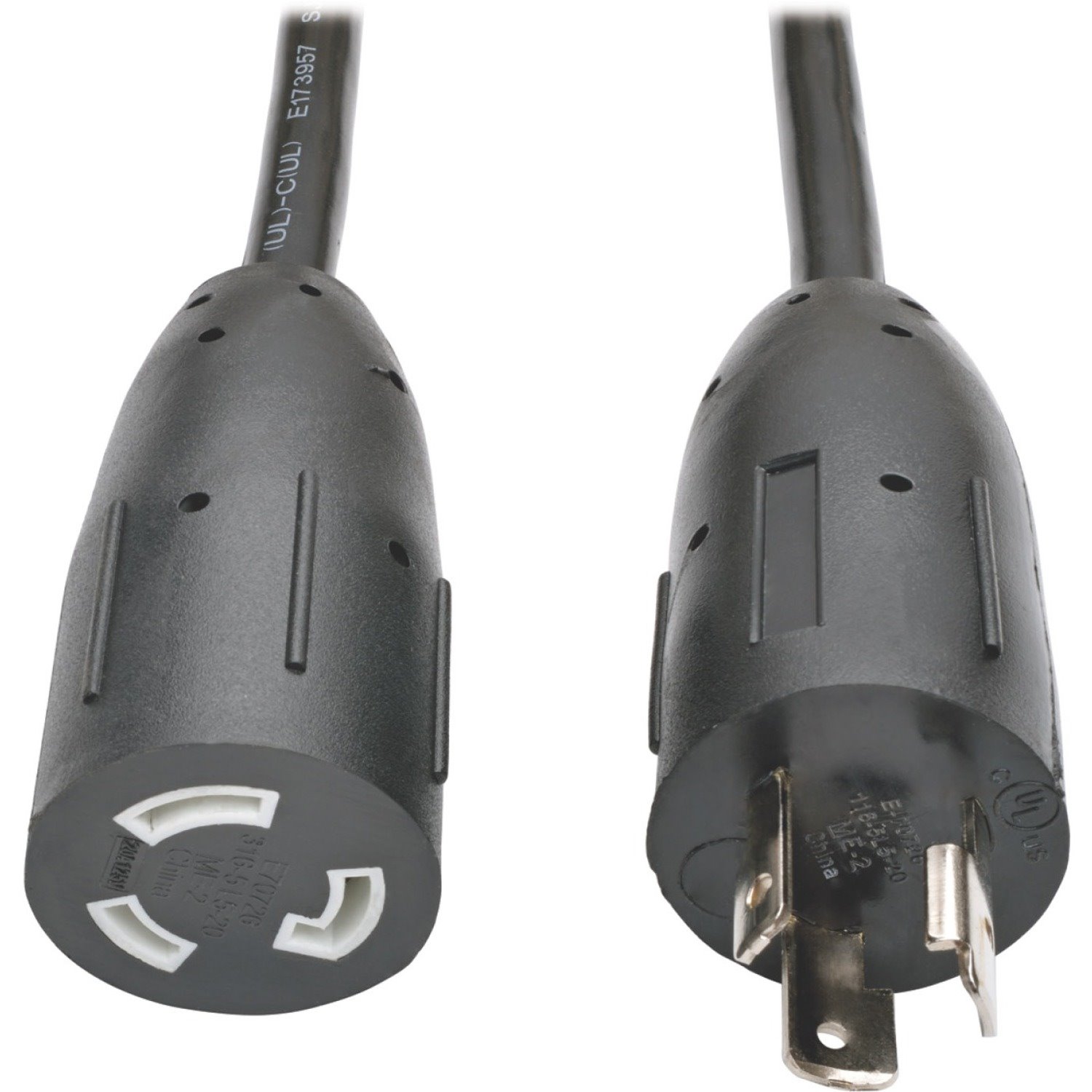Eaton Tripp Lite Series Power Extension Cord, NEMA L5-20P to NEMA L5-20R- Heavy-Duty, 20A, 125V, 12 AWG, 6 ft. (1.83 m), Black, Locking Connectors