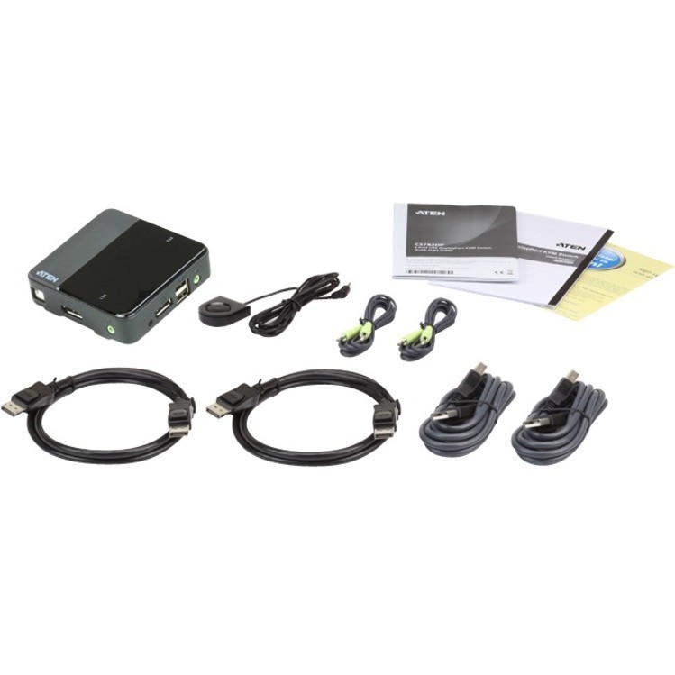 ATEN CS782DP 2 PORT USB 2.0 DP 4K KVM SWITCH