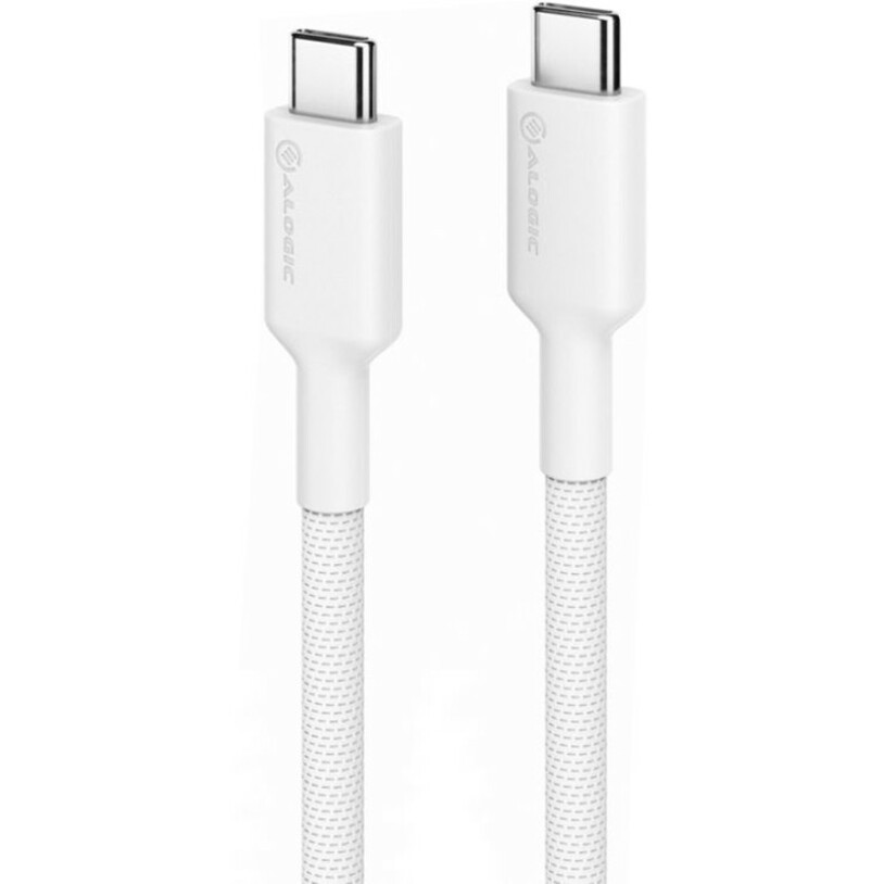 ALOGIC Elements PRO USB-C to USB-C Cable – Male to Male – 2m – USB 2.0 – 5A – 480Mbps White