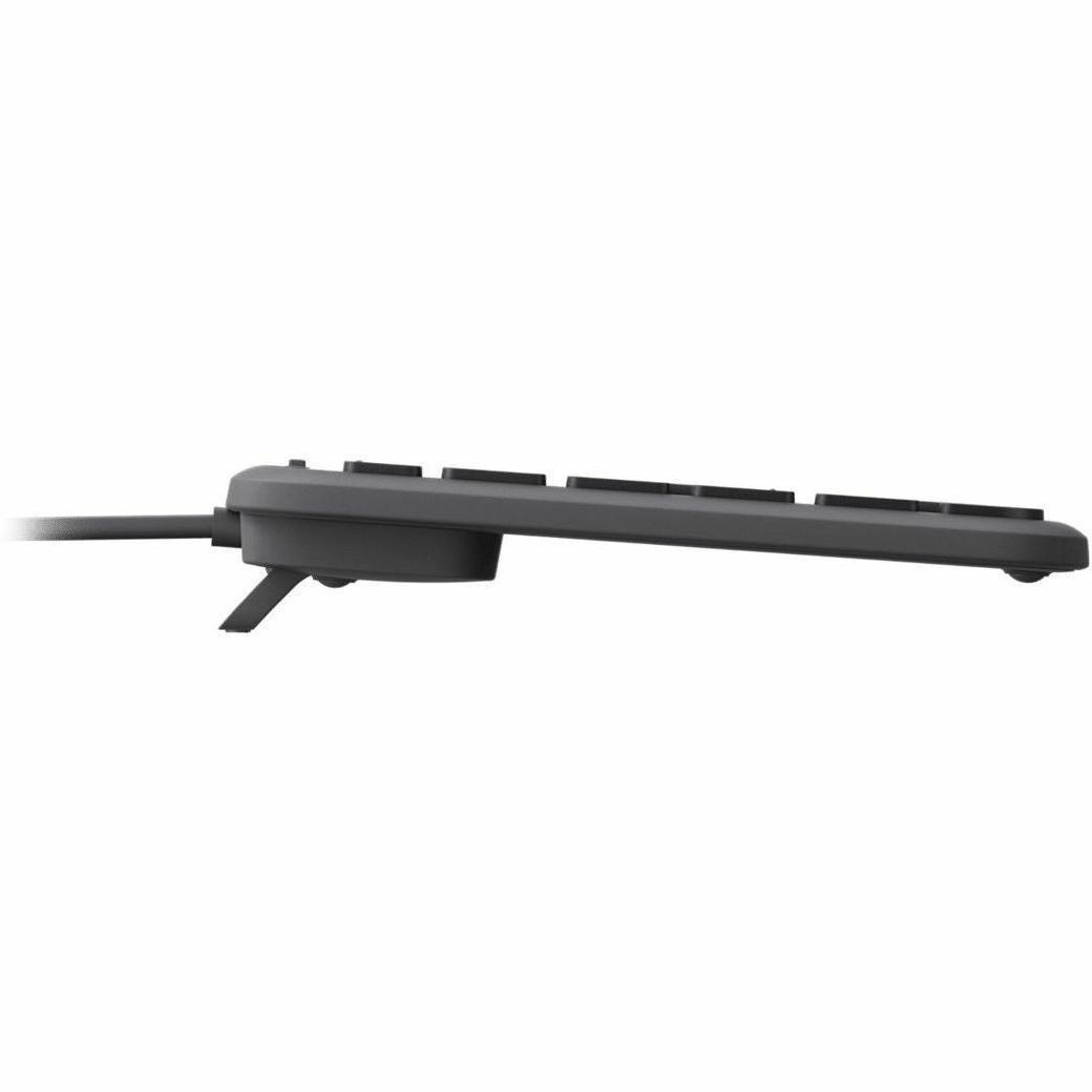 Logitech Signature Slim K620 Keyboard - Cable Connectivity - USB Type C, USB Type A Interface - QWERTY Layout - Graphite