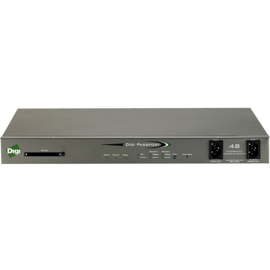 Digi Passport 48 Dual AC Power with Integrated Modem Console Server