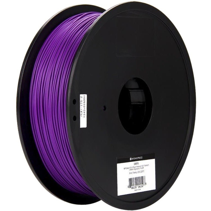 Monoprice MP Select PLA Plus+ Premium 3D Filament 1.75mm 1kg/Spool, Purple