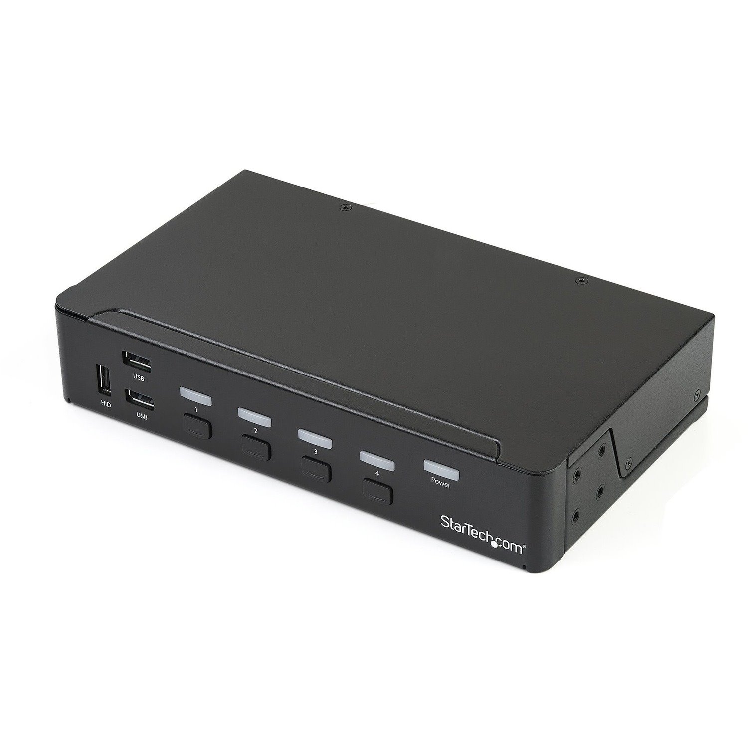 StarTech.com 4 Port DisplayPort KVM Switch - DP KVM Switch with Audio and Built-in USB 3.0 Hub for Peripherals - 4K 30Hz (SV431DPU3A2)