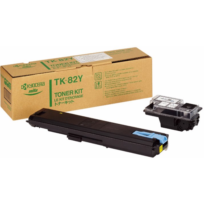 Kyocera TK-82Y Original Laser Toner Cartridge - Yellow Pack