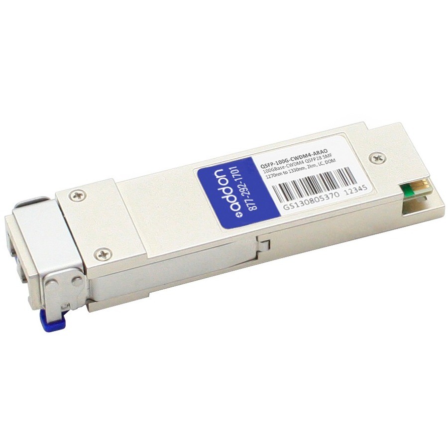 Addon Networks 100Gbase-Cwdm4 QSFP28 SMF 1270NM To 1330NM 2KM LC Dom