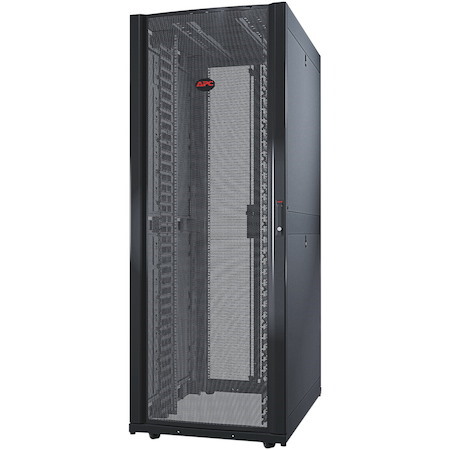 APC by Schneider Electric NetShelter SX 42U Floor Standing Rack Cabinet for Networking, Airflow System - 482.60 mm Rack Width - Black - TAA Compliant