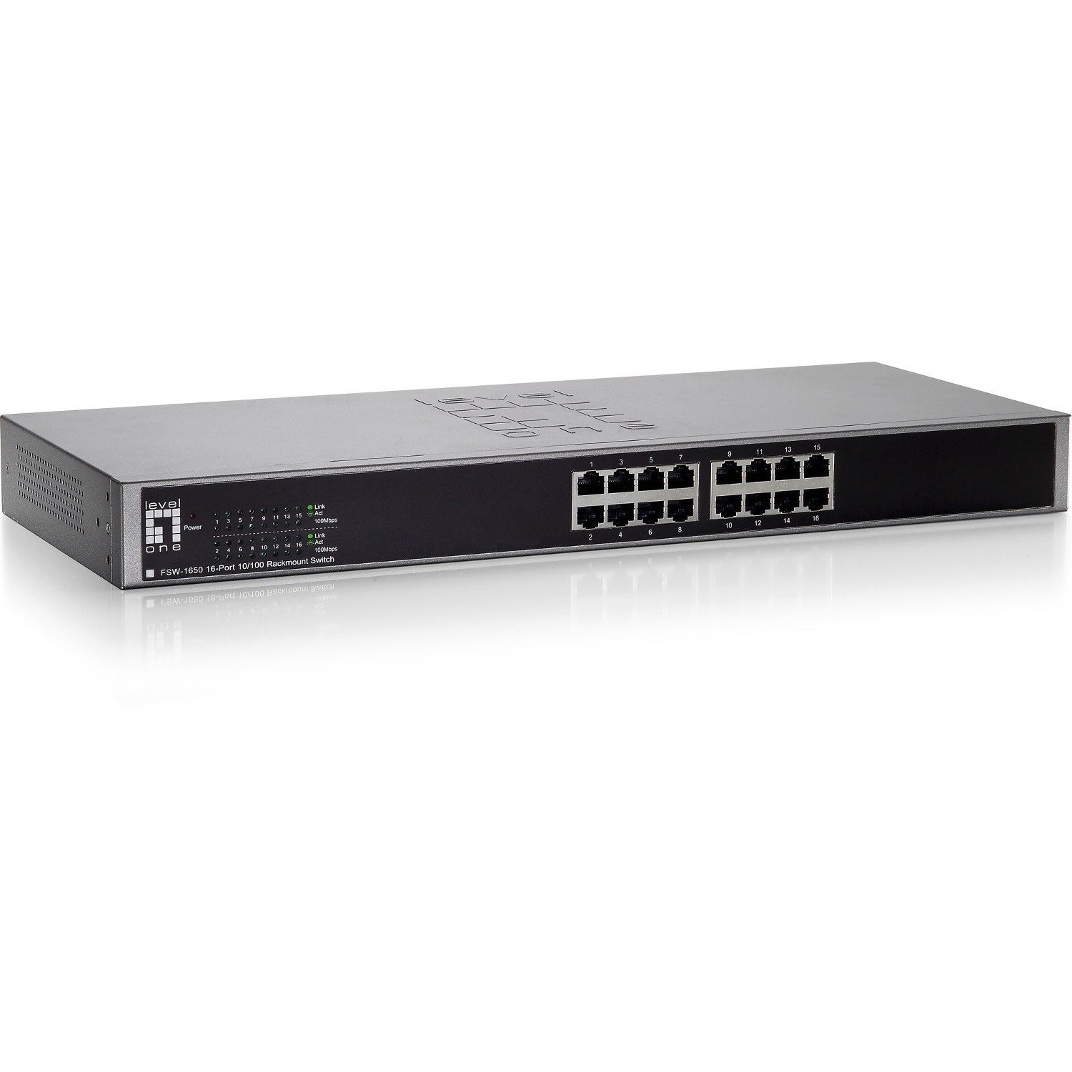 LevelOne FSW-1650 16-Port 10/100 19" Rack Mountable Switch