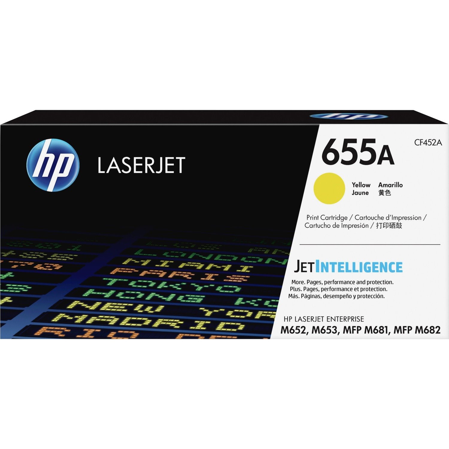 HP 655A Original Laser Toner Cartridge - Yellow - 1 Pack