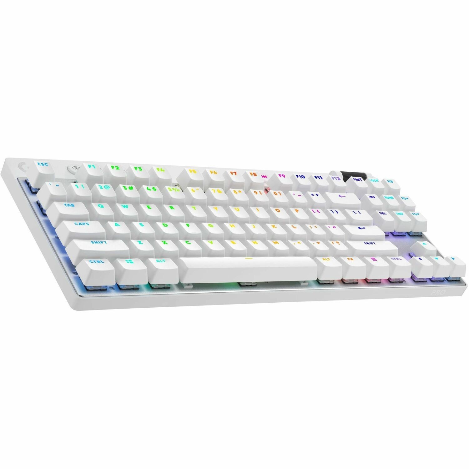 Logitech G PRO Gaming-toetsenbord - Draadloos Verbinding - USB 2.0 Interface - RGB LED - Frans - AZERTY indeling - Wit