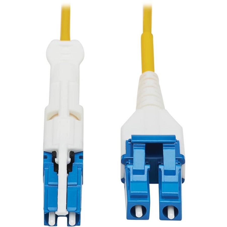 Eaton Tripp Lite Series 400G Duplex Singlemode 9/125 OS2 Fiber Optic Cable (CS-UPC/LC-UPC), Round LSZH Jacket, Yellow, 10 m