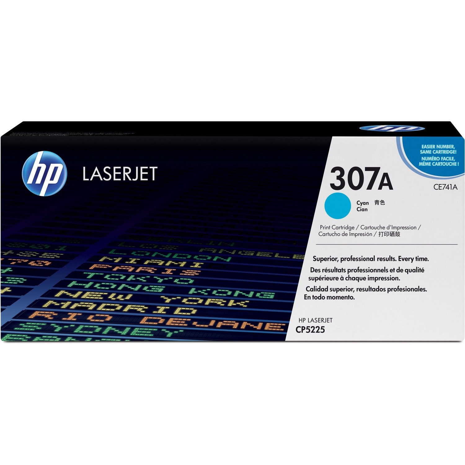 HP 307A Original Laser Toner Cartridge - Cyan - 1 Each