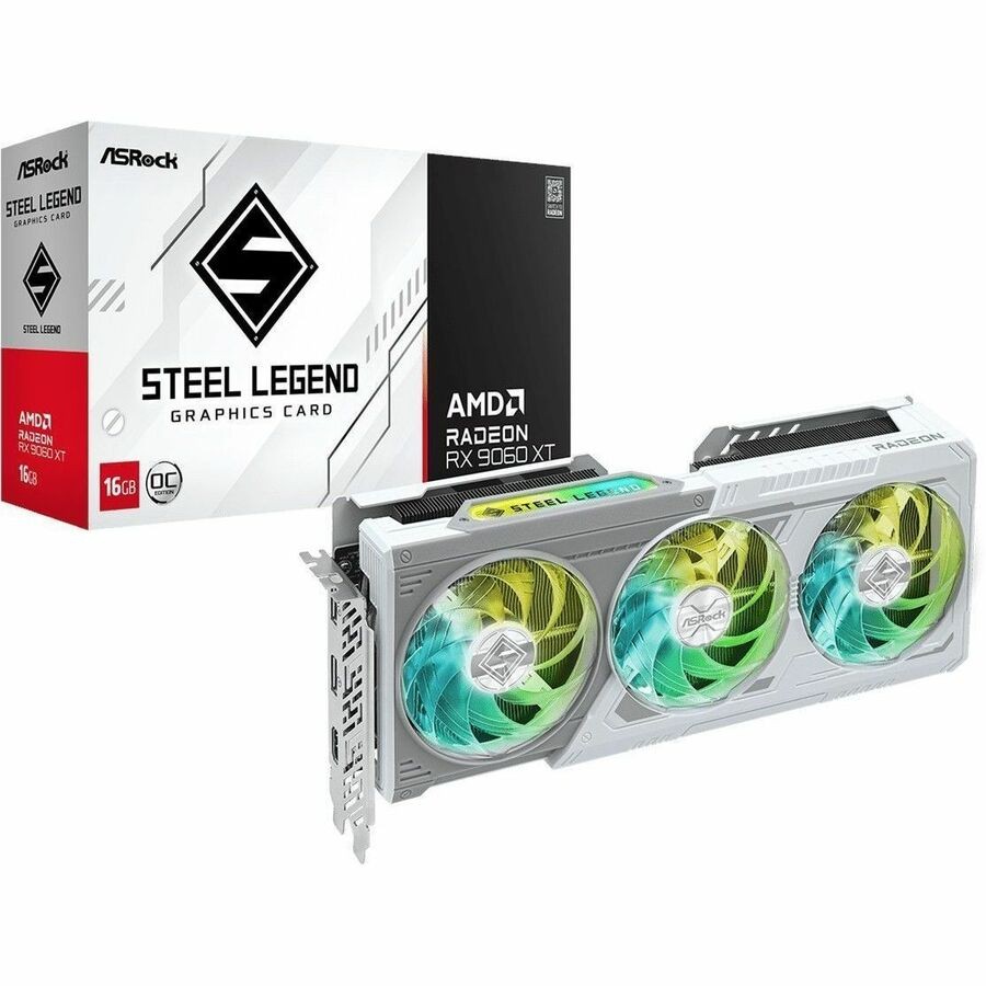ASRock AMD Radeon RX 9060 XT Graphic Card - 16 GB GDDR6