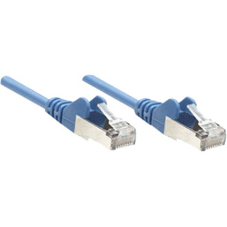 Intellinet Network Patch Cable, Cat6, 1m, Blue, CCA, U/UTP, PVC, RJ45, Gold Plated Contacts, Snagless, Booted, Lifetime Warranty, Polybag