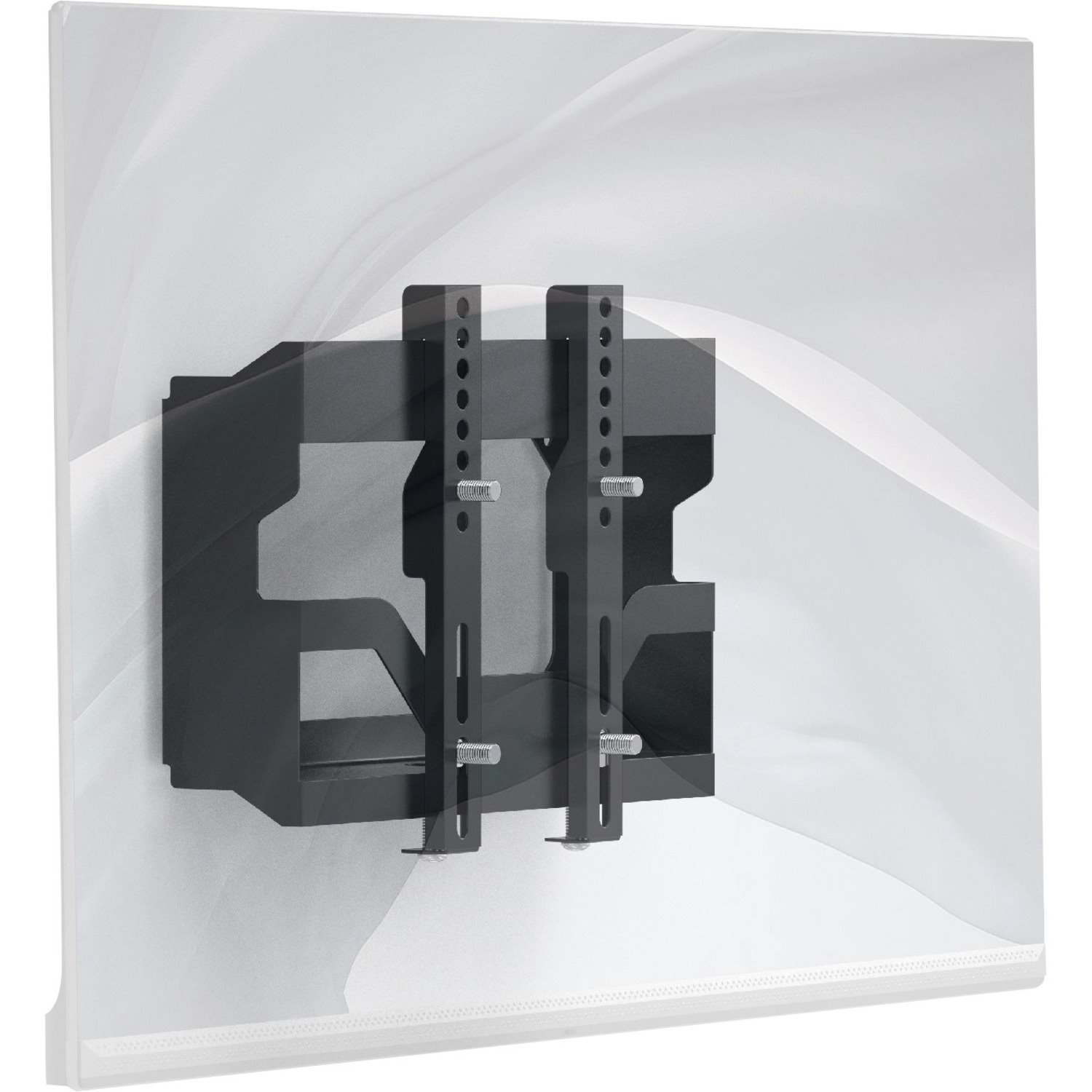 CTA Digital TV and Monitor Wall Mount with Storage Compartment for 14"- 42" Displays