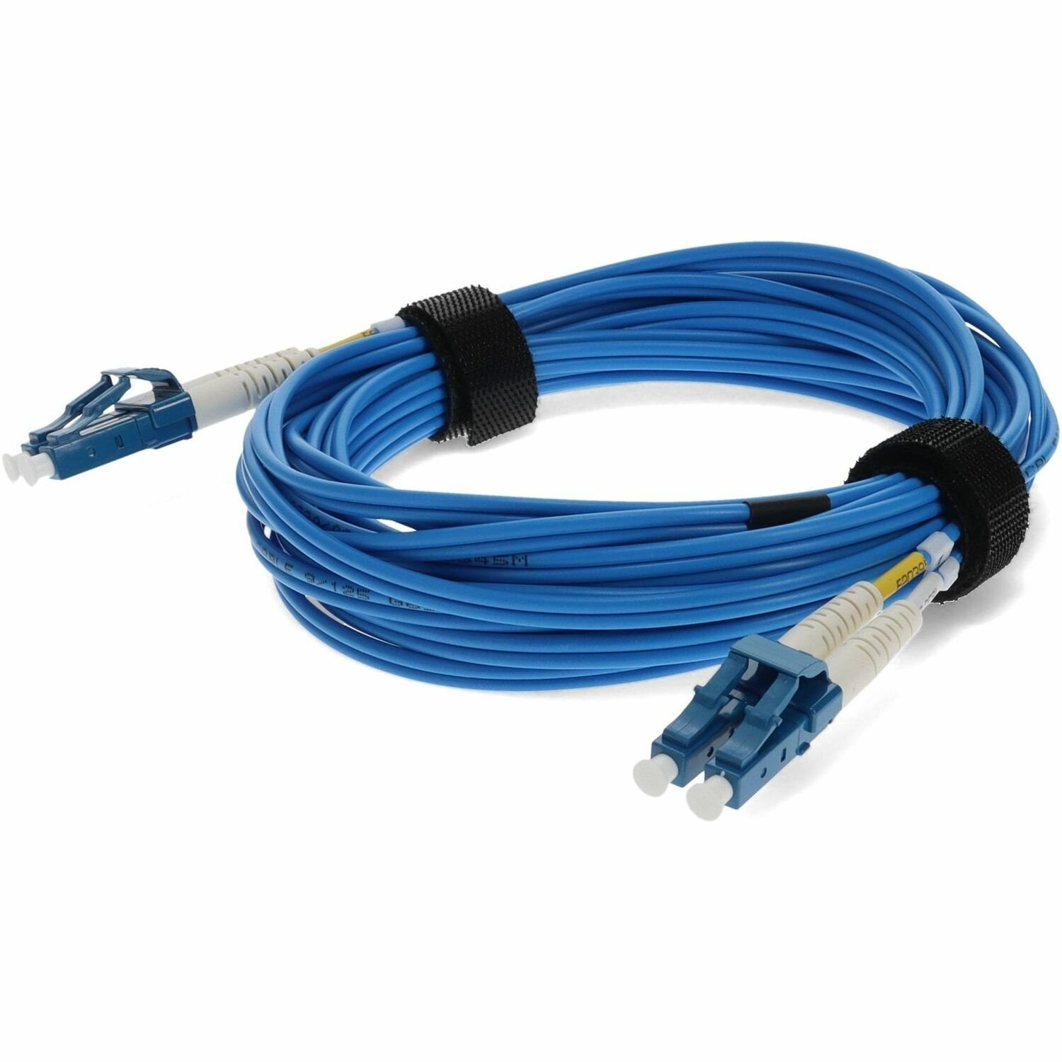 AddOn 8m LC to LC Blue OS2 Duplex OFNR (Riser-Rated) SMF Fiber Patch Cable