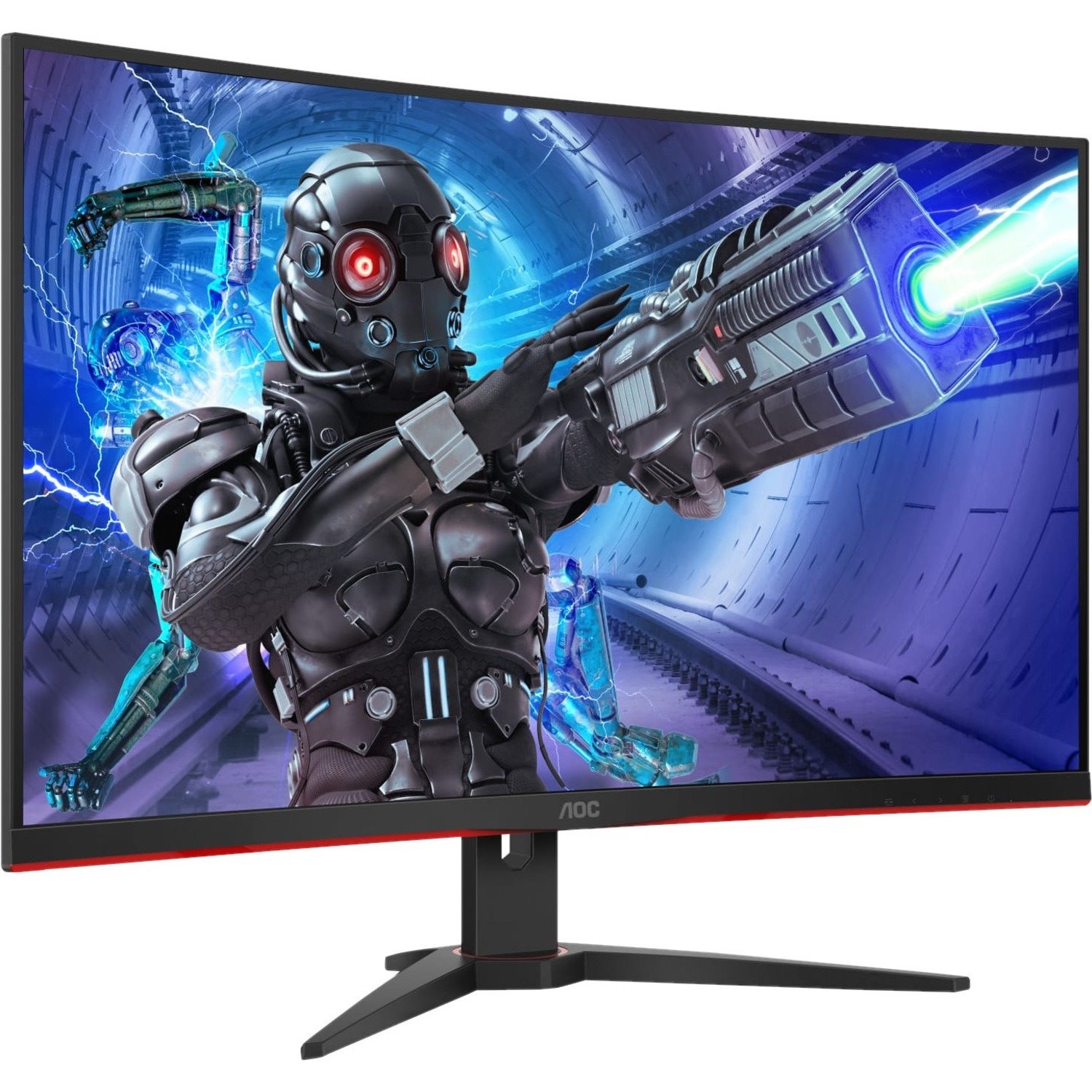 AOC C32G2ZE 32" Class Full HD Curved Screen Gaming LCD Monitor - 16:9 - Black