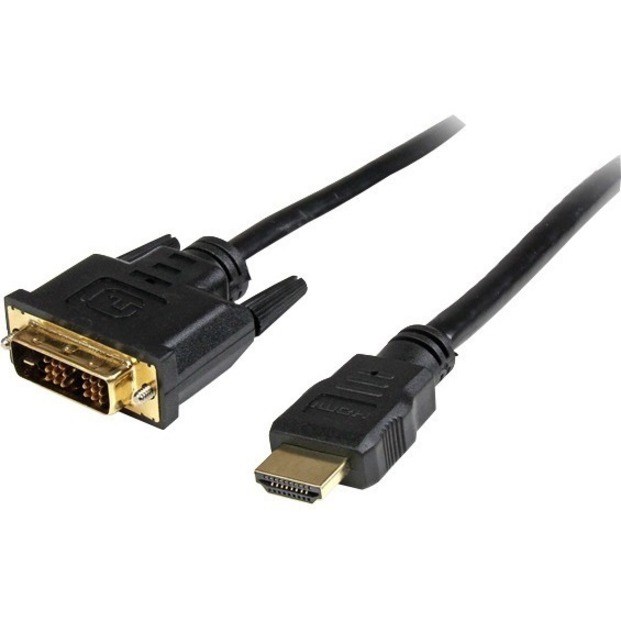 StarTech.com 0.5m HDMI to DVI-D Cable - HDMI to DVI Adapter / Converter Cable - 1x DVI-D Male 1x HDMI Male - Black 50 cm, 20in