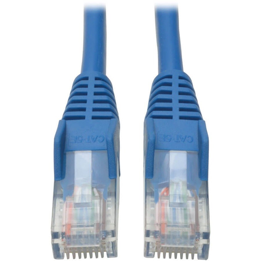 Eaton Tripp Lite Series Cat5e 350 MHz Snagless Molded (UTP) Ethernet Cable (RJ45 M/M), PoE - Blue, 1 ft. (0.31 m)