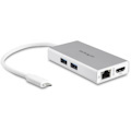 StarTech.com USB Type C Docking Station for Notebook - 60 W - Silver, White
