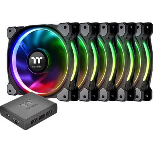 Thermaltake Riing Plus 12 LED RGB Radiator Fan TT Premium Edition (5 Fan Pack)