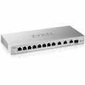 ZYXEL XGS1250-12 11 Ports Manageable Ethernet Switch - Gigabit Ethernet, 2.5 Gigabit Ethernet, 5 Gigabit Ethernet, 10 Gigabit Ethernet - 100/1000Base-T, 2.5GBase-T, 5GBase-T, 10GBase-T, 10GBase-X
