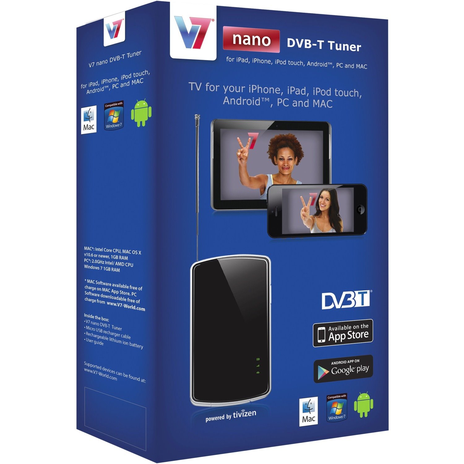 V7 Nano DTNANO-BLK-HU TV-Tuner - Extern