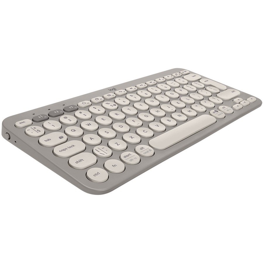 Logitech K380 Keyboard - Wireless Connectivity - English (US) - QWERTY Layout - Sand