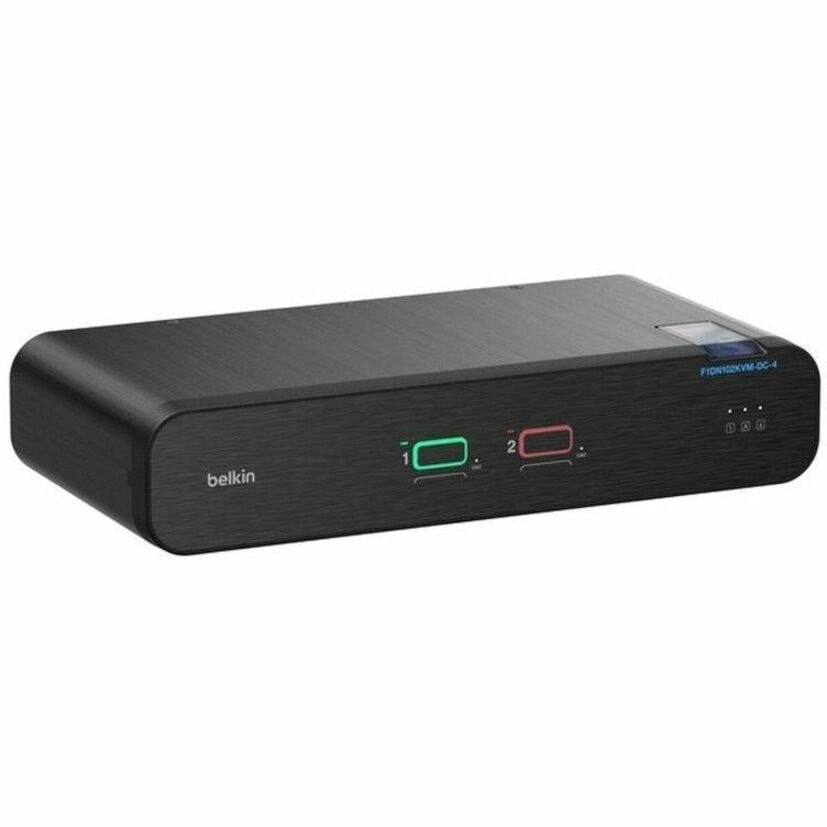 Belkin Universal DisplayPort Secure KVM, 2-Port Single Head with CAC