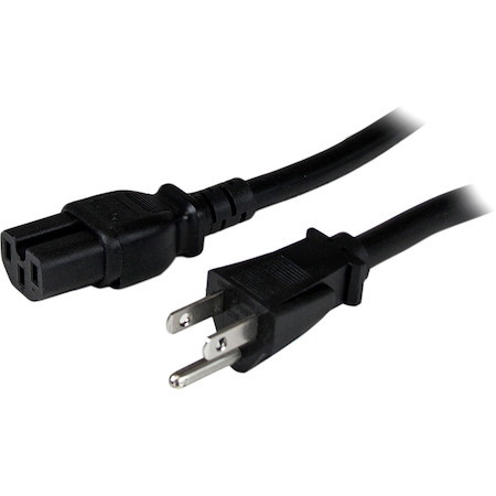 StarTech.com 8ft (2.4m) Heavy Duty Power Cord, NEMA5-15P to C15, 15A 125V, 14AWG, Replacement AC Computer PC Power Supply Cable