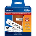 Brother DK4205 - Black on White Removable Continuous Length Paper Tape