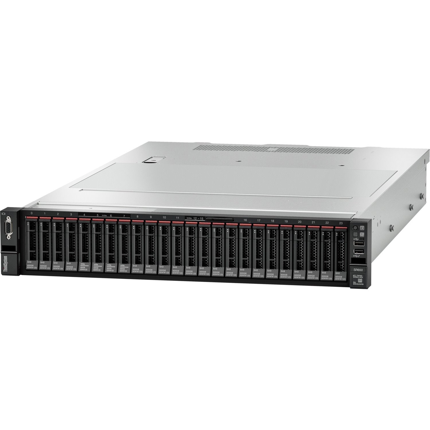 Lenovo ThinkSystem SR650 7X06A0E3AU 2U Rack Server - 1 x Intel Xeon Silver 4210 2.20 GHz - 32 GB RAM - 12Gb/s SAS, Serial ATA/600 Controller