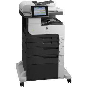 HP LaserJet M725F Laser Multifunction Printer-Monochrome-Copier/Fax/Scanner-41 ppm Mono Print-1200x1200 Print-Automatic Duplex Print-200000 Pages Monthly-1600 sheets Input-600 Optical Scan-Gigabit Ethernet Ethernet