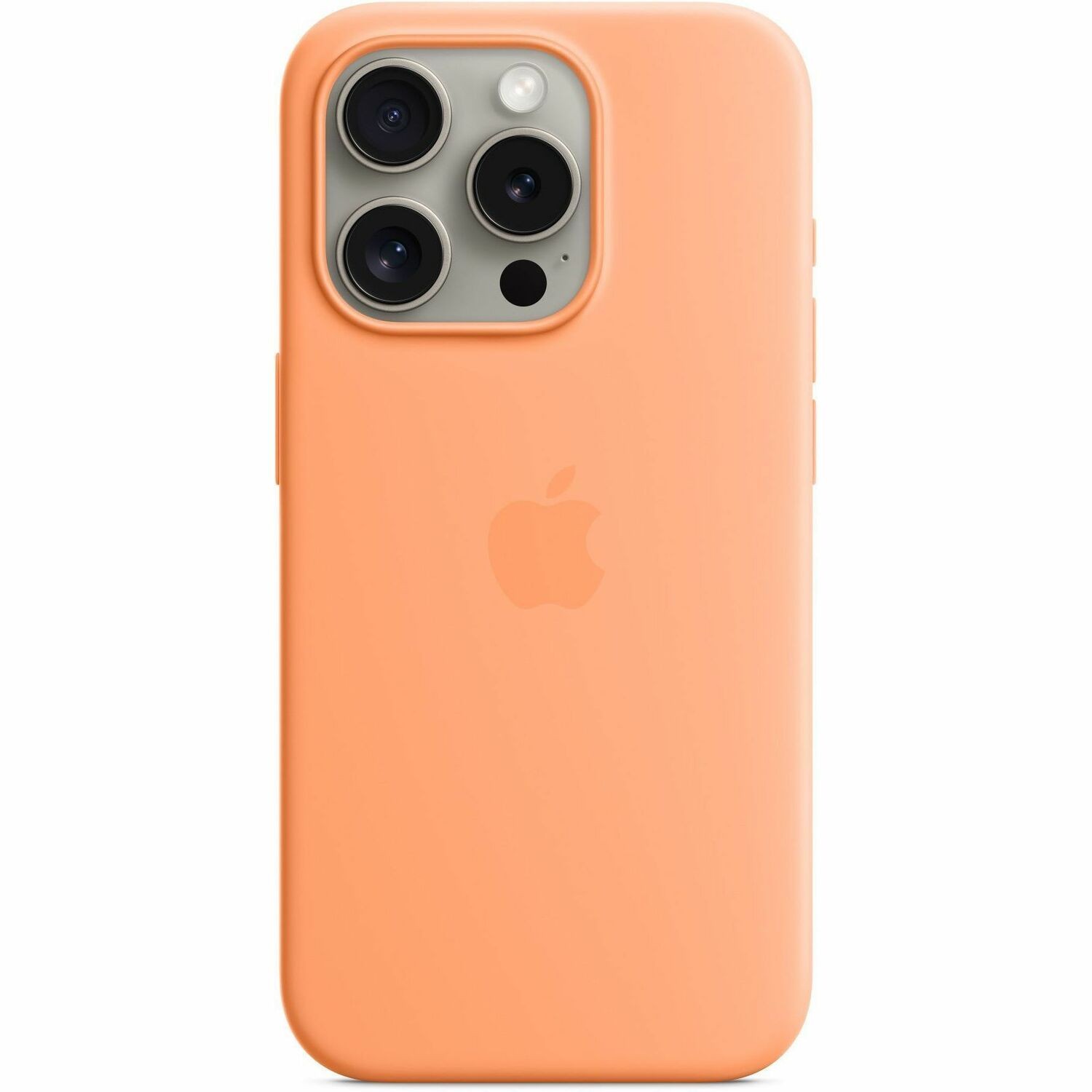 Apple iPhone 15 Pro Silicone Case with MagSafe - Orange Sorbet