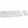Logitech Pebble 2 Combo for Mac, Wireless Keyboard and Mouse, Slim, Quiet and Portable, Tonal White