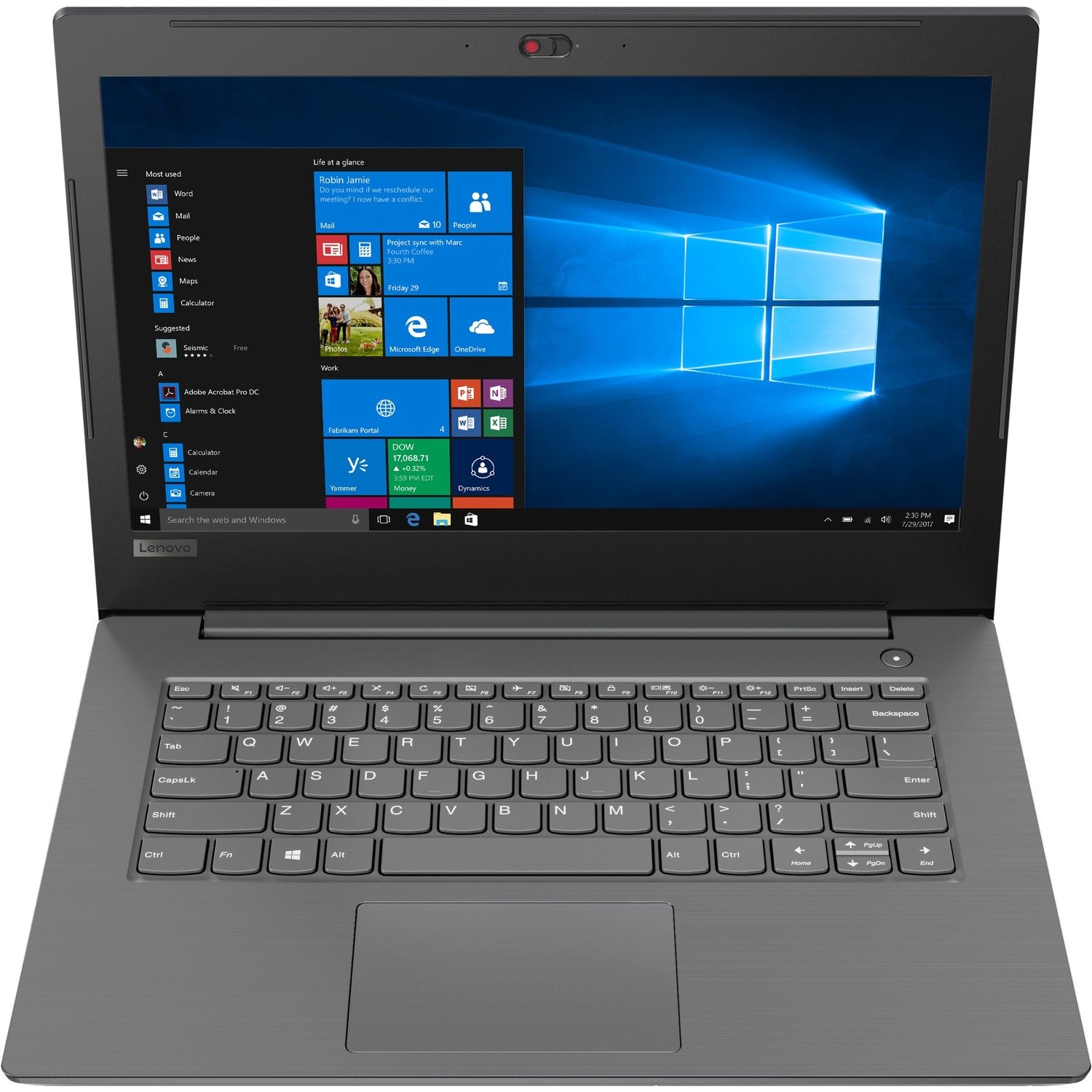 Lenovo V330-14ARR 81B1006AAU 14" Notebook - 1366 x 768 - AMD Ryzen 5 2500U Quad-core (4 Core) 2 GHz - 8 GB Total RAM - 256 GB SSD - Iron Grey