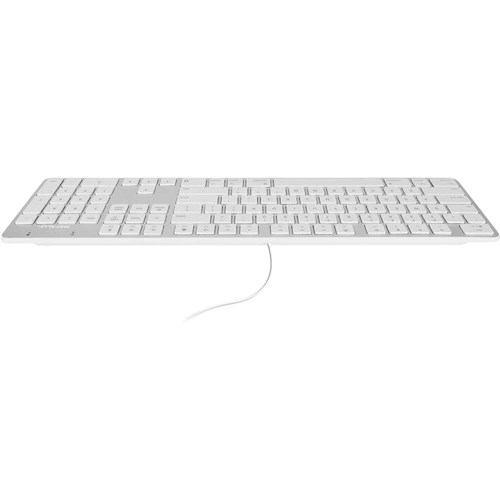 Macally 104 key Aluminum Ultra Slim USB Wired Keyboard for Mac