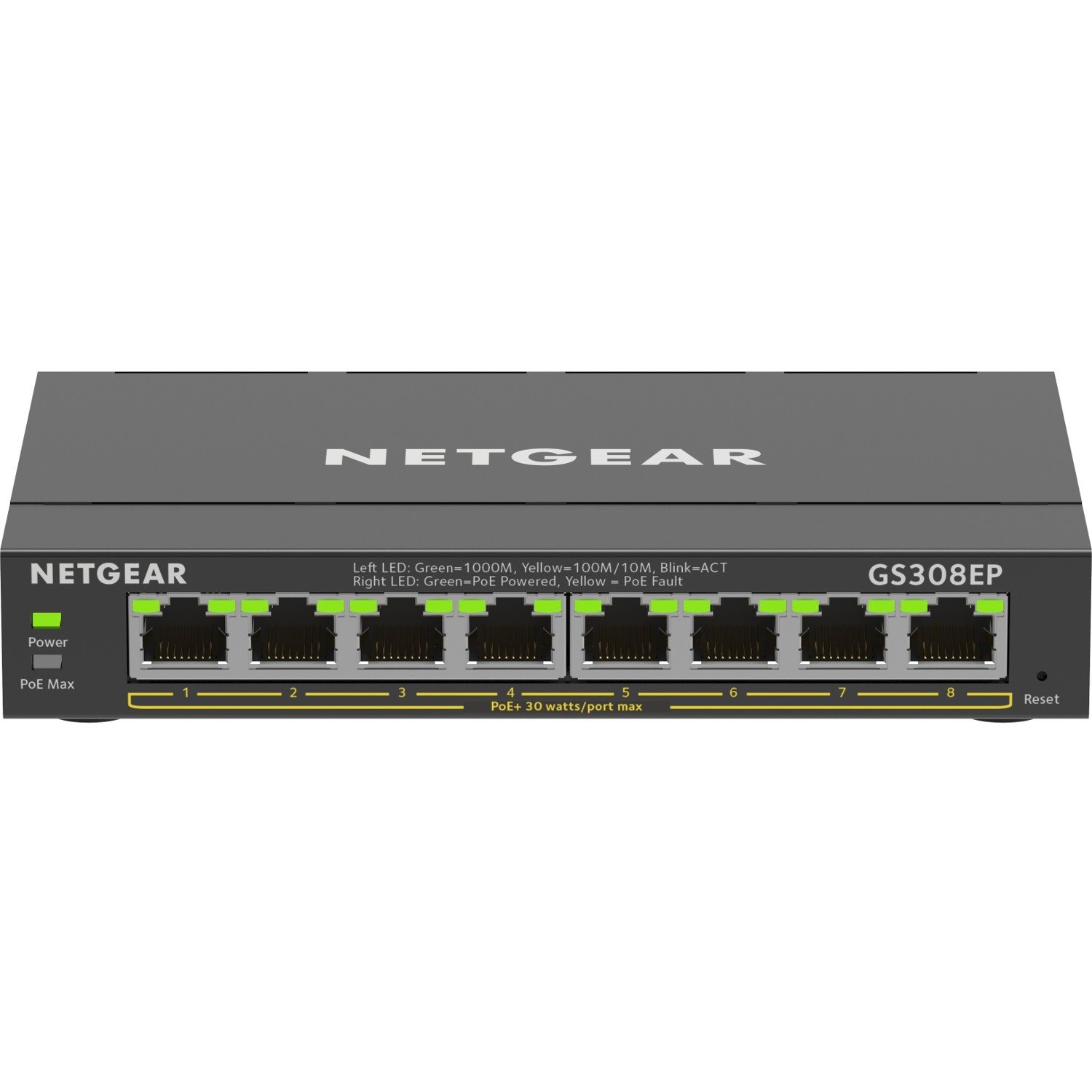 Netgear 8-Port Gigabit Ethernet PoE+ Smart Managed Plus Switch