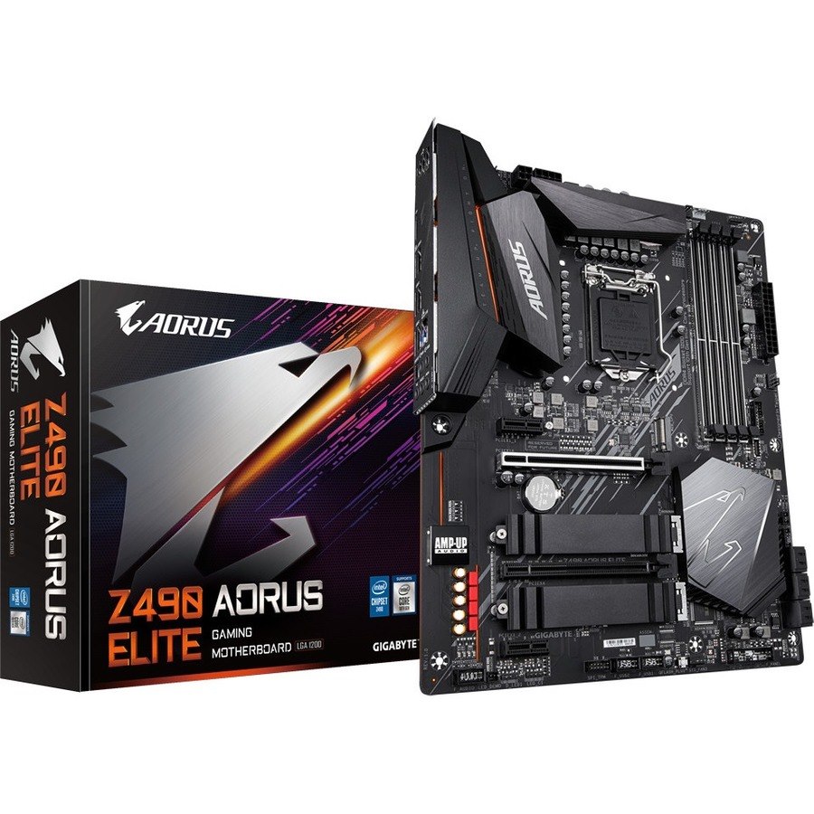 Aorus Ultra Durable Z490 AORUS ELITE Desktop Motherboard - Intel Z490 Chipset - Socket LGA-1200 - Intel Optane Memory Ready - ATX