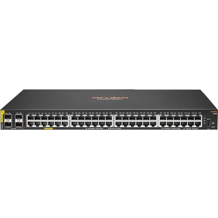 HPE 6000 48G Class4 PoE 4SFP 370W Switch